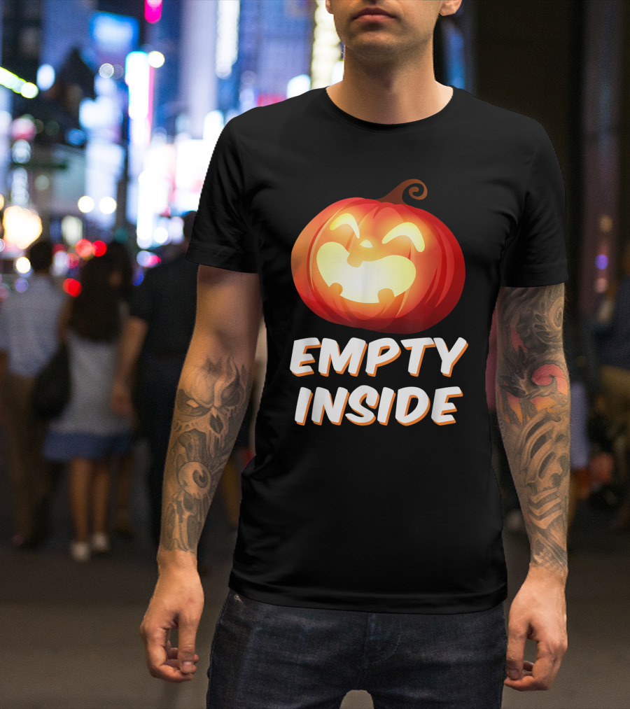 Empty Inside Halloween Pumpkin T-Shirt
