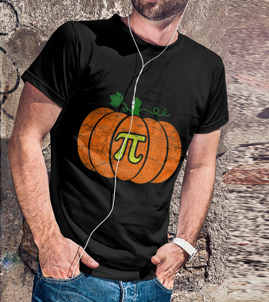 Halloween Pumpkin Pi Pie T-Shirt
