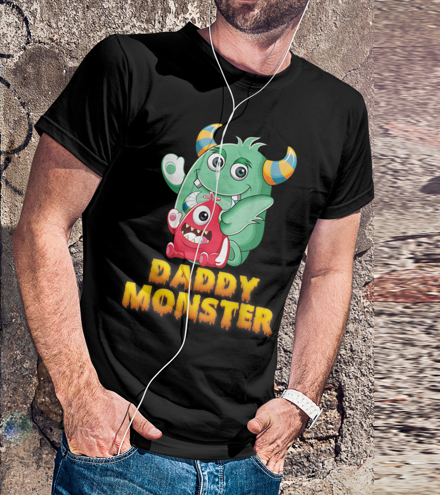 Daddy Monster Cute Cartoon Creatures T-Shirt