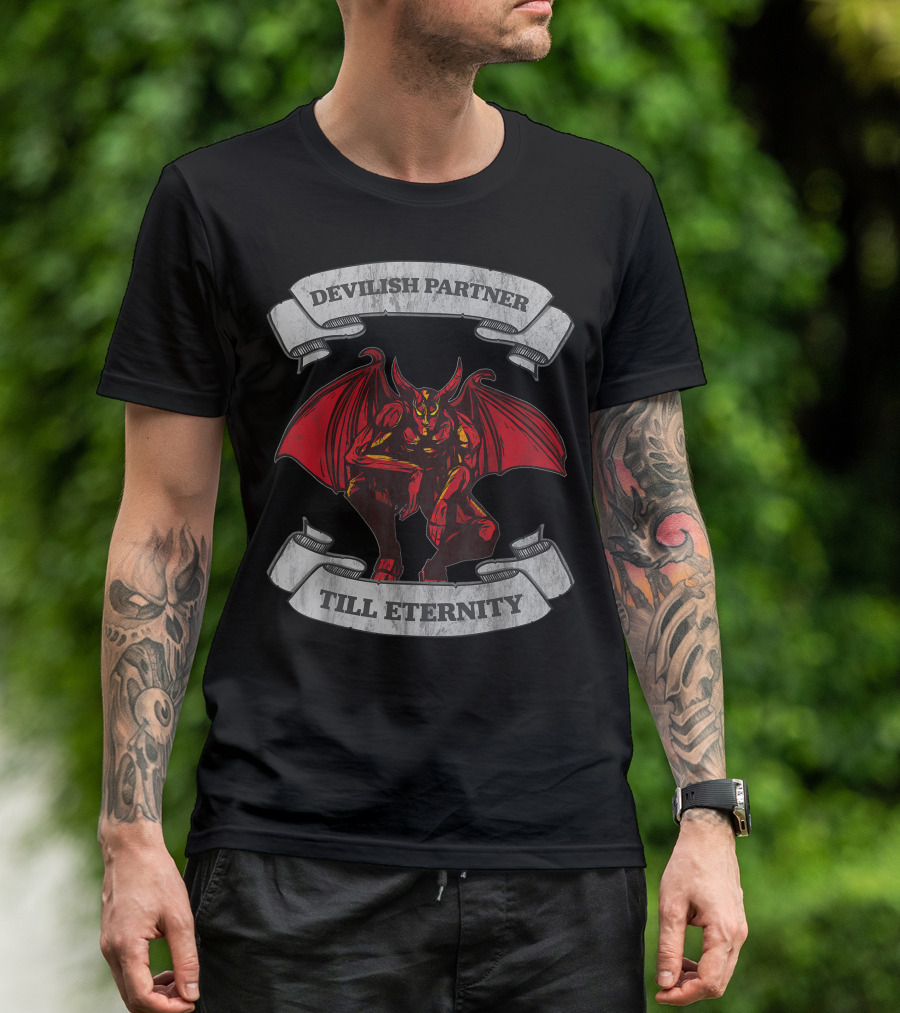 Devilish Partner Till Eternity Demon Couple T-Shirt