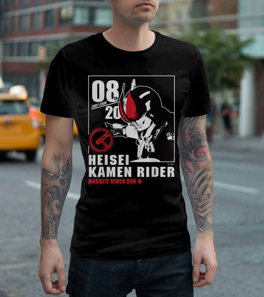 08th 2007-2008 Heisei Kamen Rider Masked Rider Den-O T-Shirt