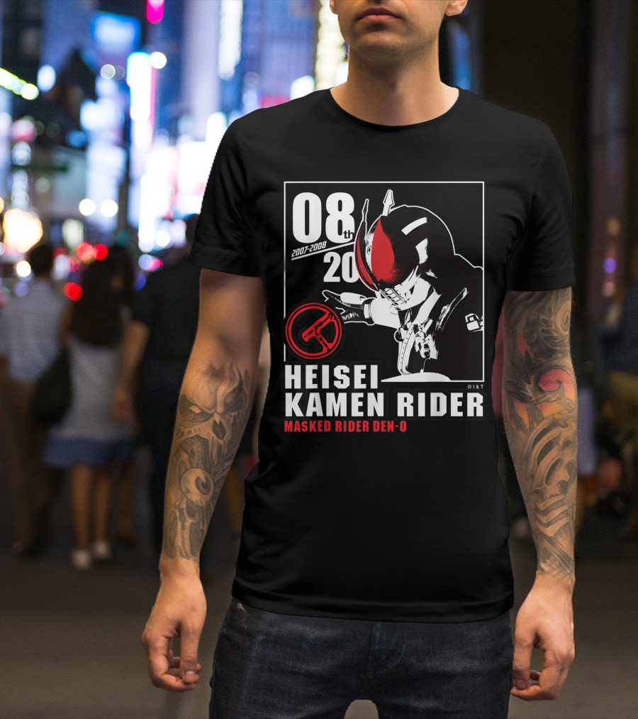 08th 2007-2008 Heisei Kamen Rider Masked Rider Den-O T-Shirt
