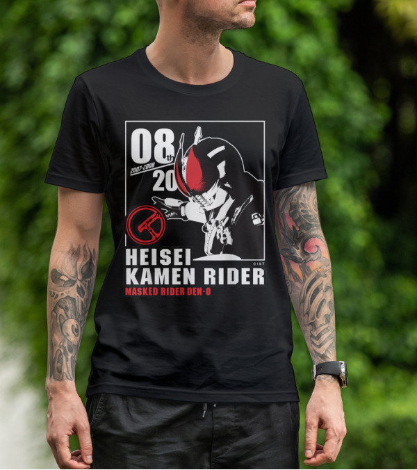 08th 2007-2008 Heisei Kamen Rider Masked Rider Den-O T-Shirt
