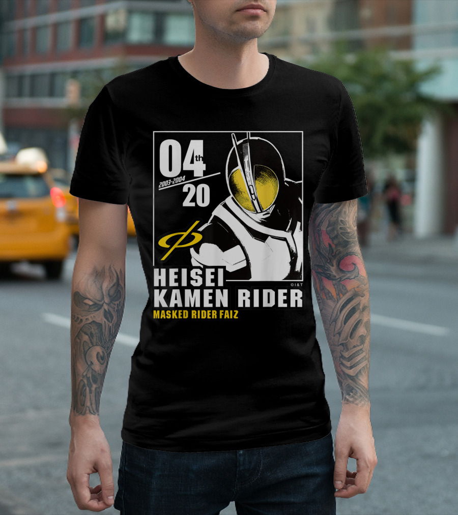 04 2003-2004 Heisei Kamen Rider Masked Rider Faiz T-Shirt