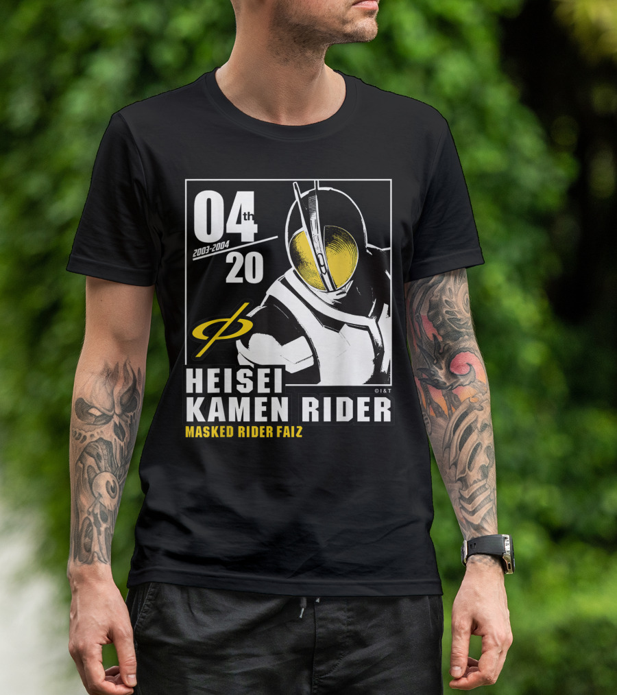 04 2003-2004 Heisei Kamen Rider Masked Rider Faiz T-Shirt