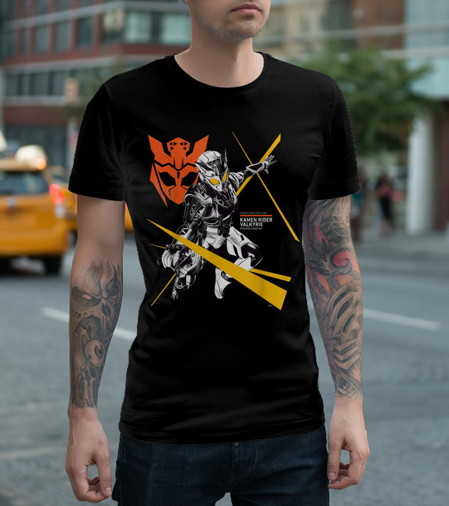 Kamen Rider Valkyrie Rushing Cheetah Zero-One Crossover T-Shirt