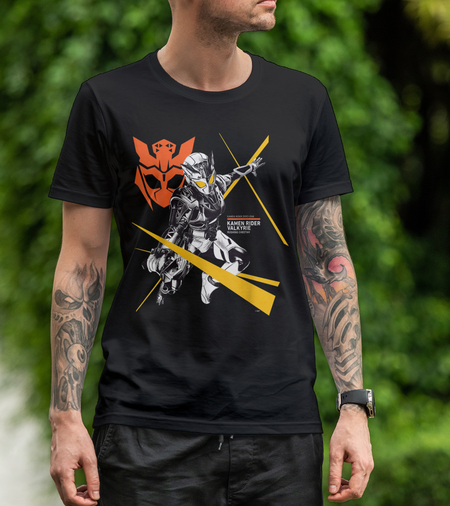Kamen Rider Valkyrie Rushing Cheetah Zero-One Crossover T-Shirt