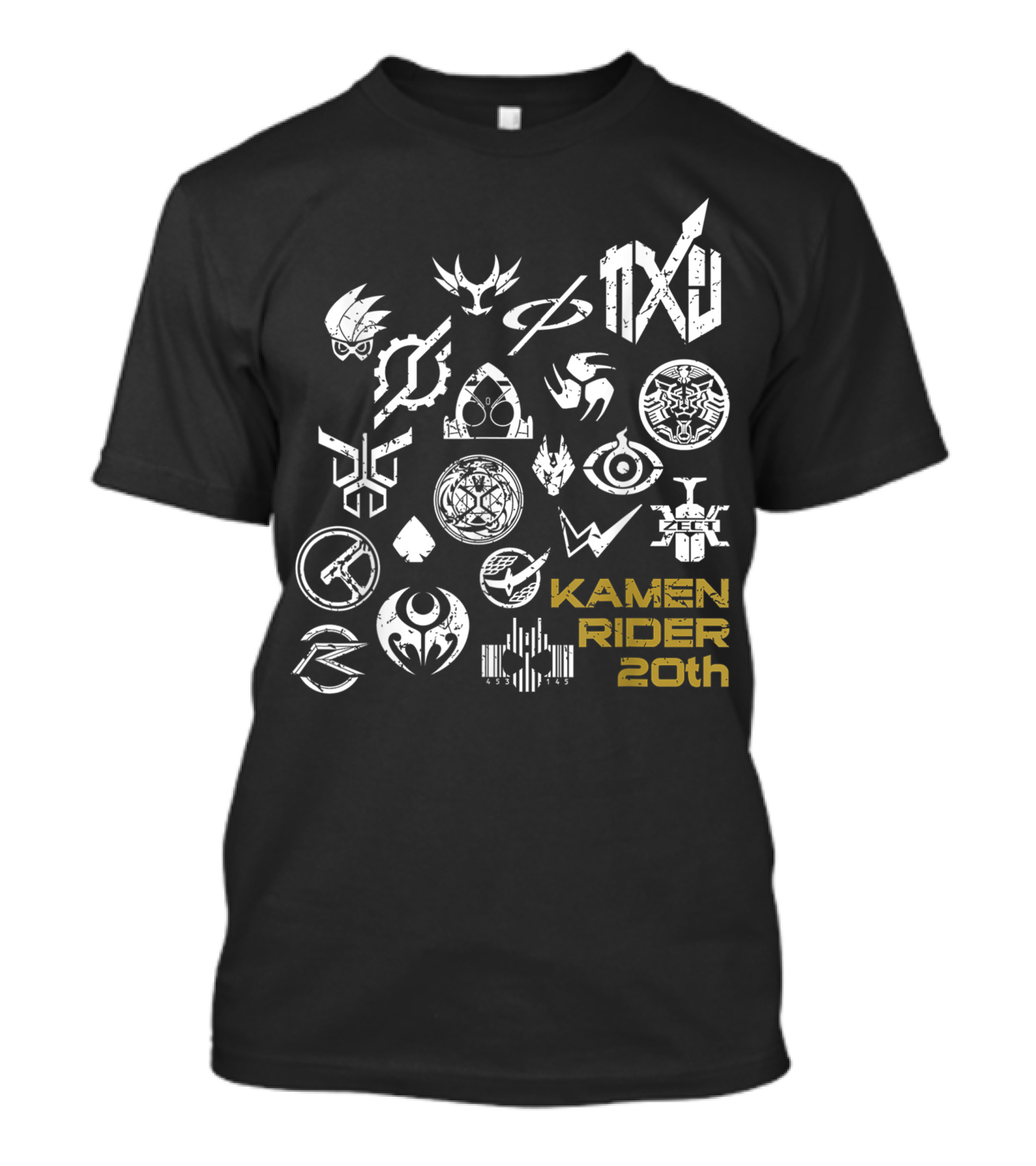 Kamen Rider ZiO Heisei Rider Insignia Kamen Rider 20th Anniversary T-Shirt