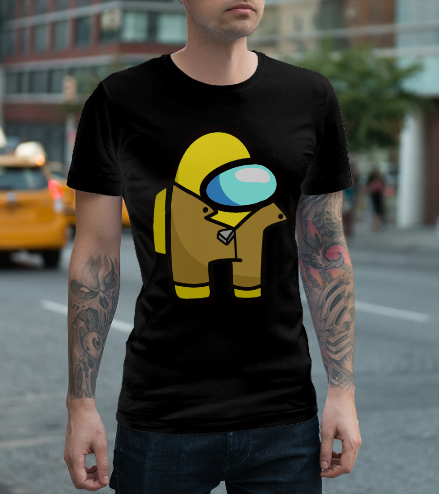 Among Us Character Yellow Detective Crewmate T-Shirt