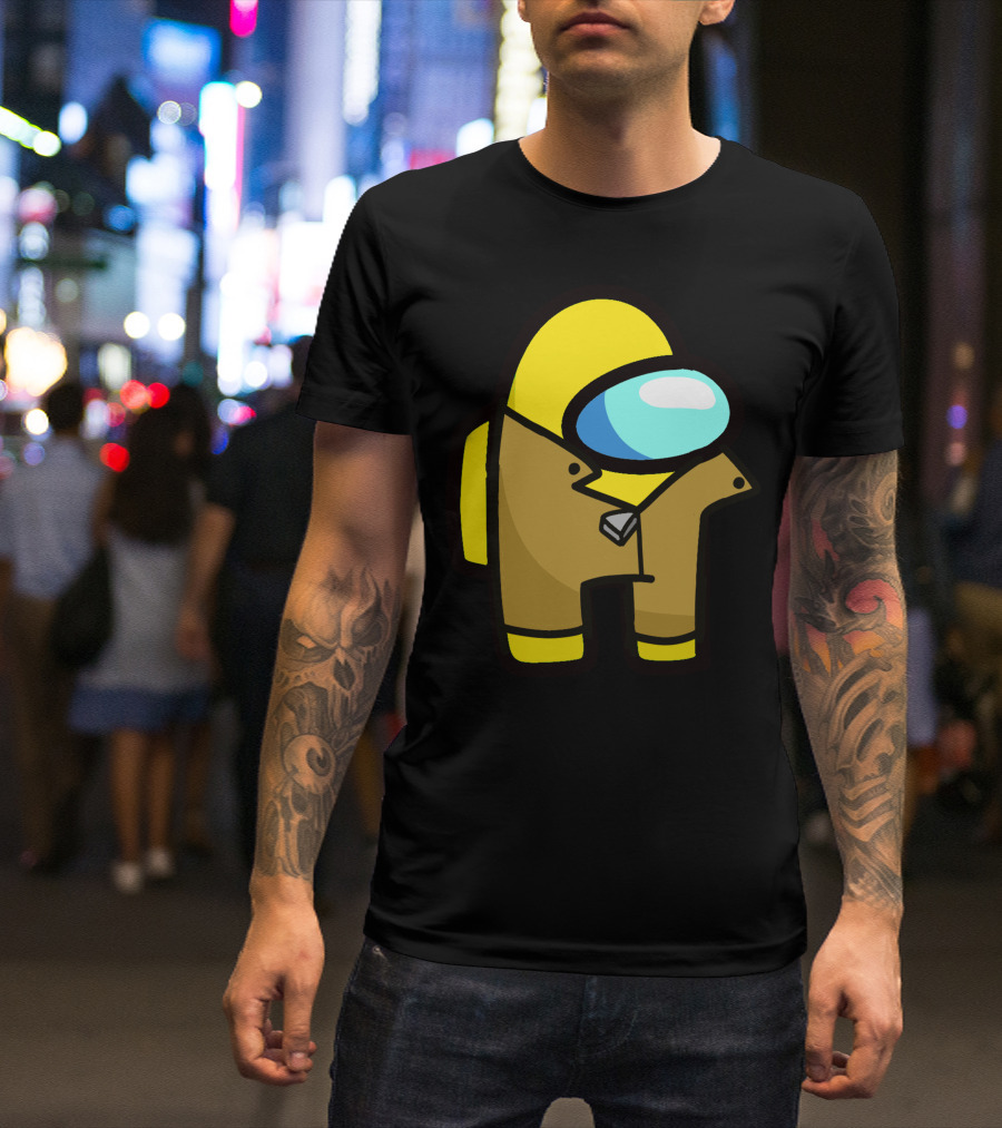 Among Us Character Yellow Detective Crewmate T-Shirt