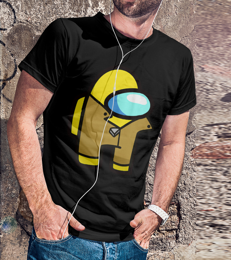 Among Us Character Yellow Detective Crewmate T-Shirt