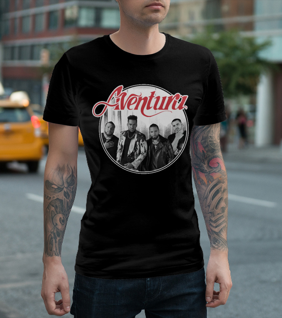 Aventura Inmortal Band Members Photo T-Shirt