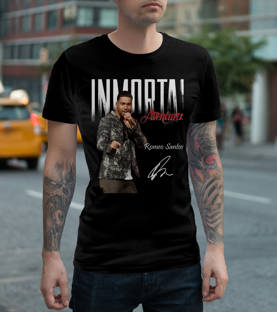 INMORTAL Aventura Romeo Santos Signature T-Shirt