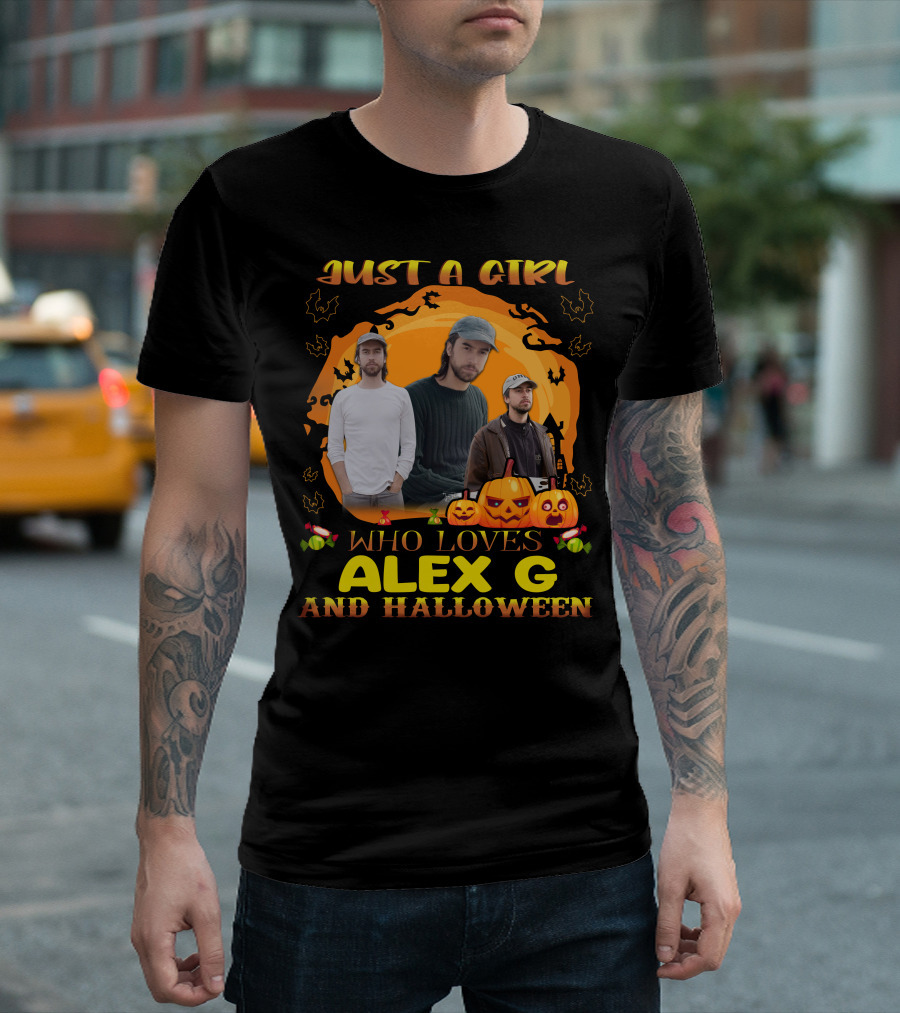 Just A Girl Who Loves Alex G And Halloween T-Shirt