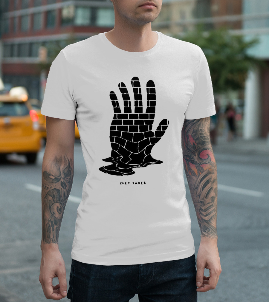 Chet Faker Built on Glass 2 Brick Hand T-Shirt