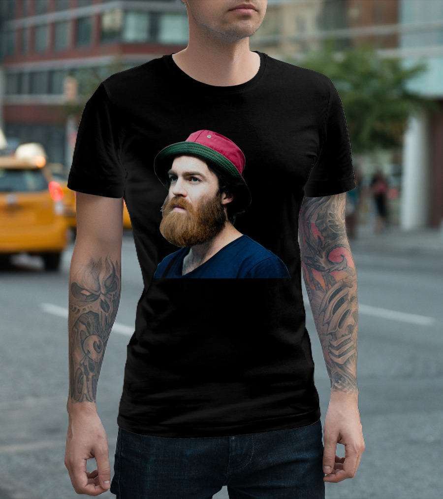 Chet Faker 2 Red and Green Bucket Hat Beard T-Shirt