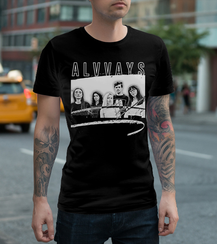 ALVVAYS Black and White Band T-Shirt