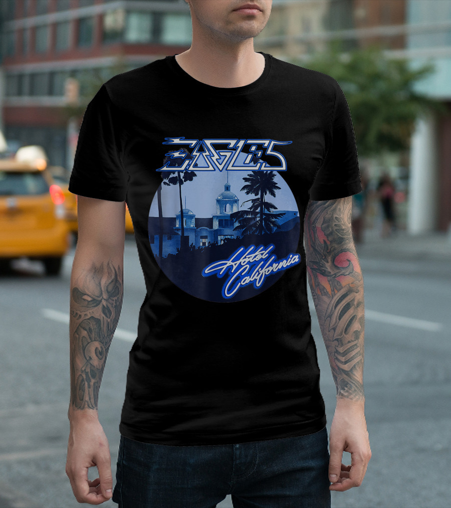 Eagles Hotel California Retro Vintage Band Music T-Shirt