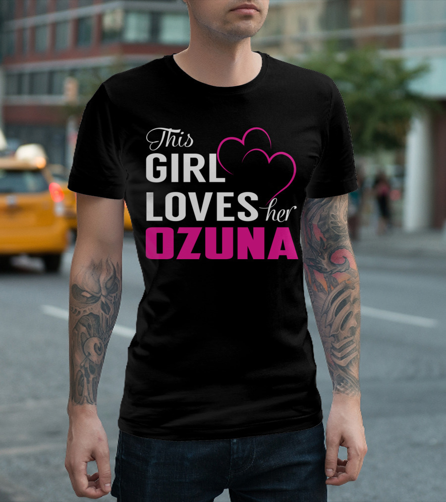 This Girl Loves Her OZUNA Heart T-Shirt