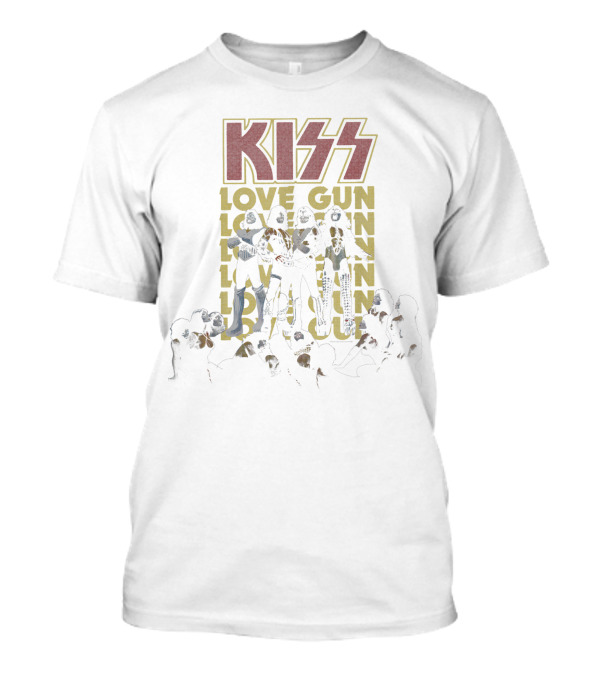 KISS Love Gun Band Members Iconic Album T-Shirt