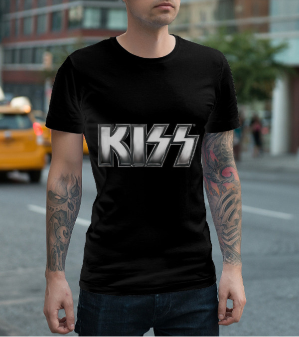 KISS Silver Metallic T-Shirt