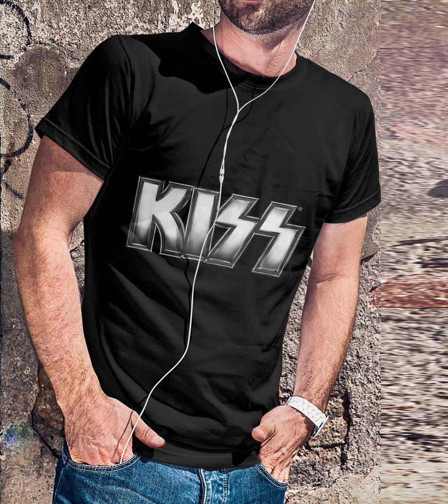 KISS Silver Metallic T-Shirt