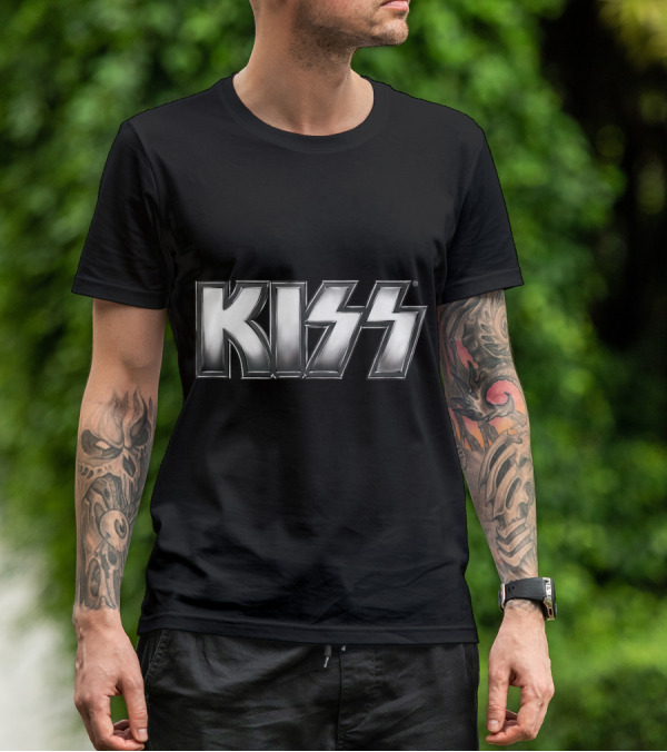 KISS Silver Metallic T-Shirt