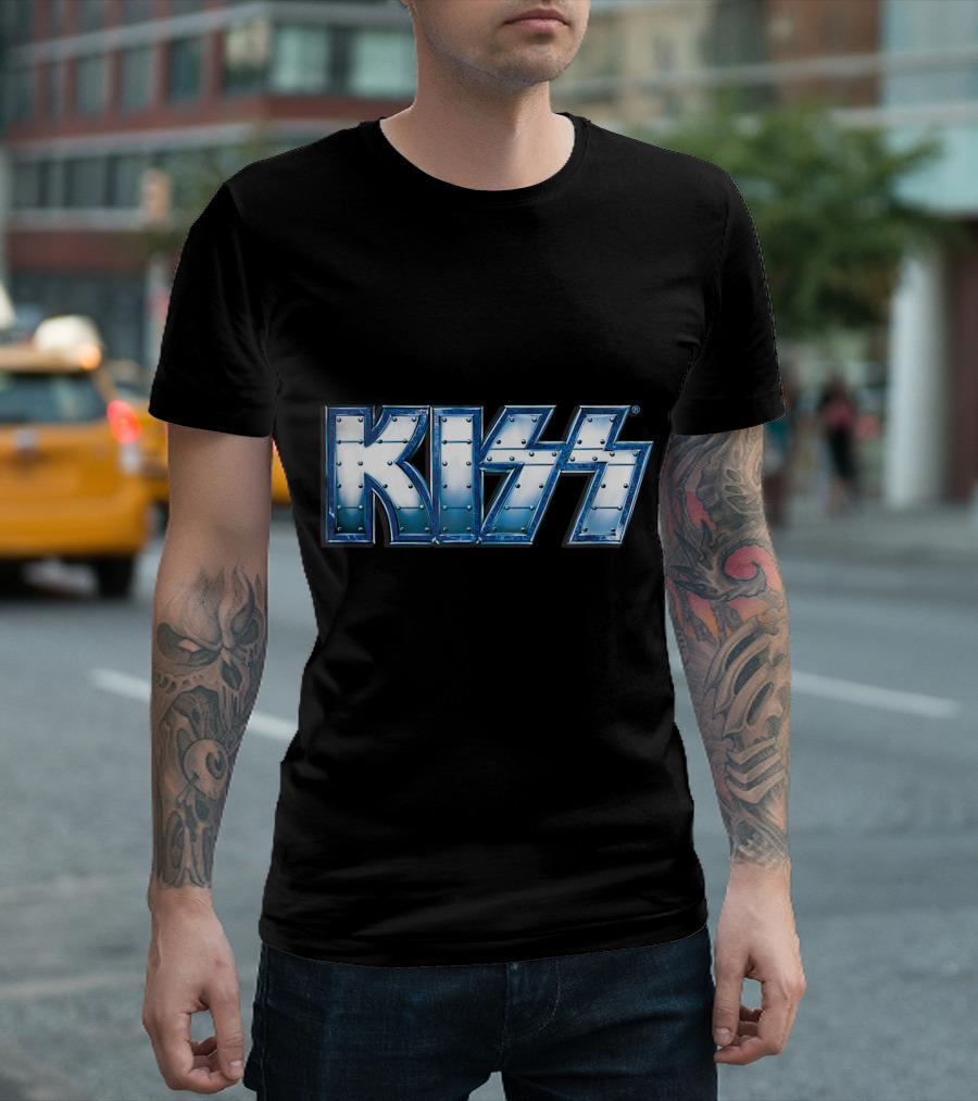KISS Blue Steel Rivet T-Shirt