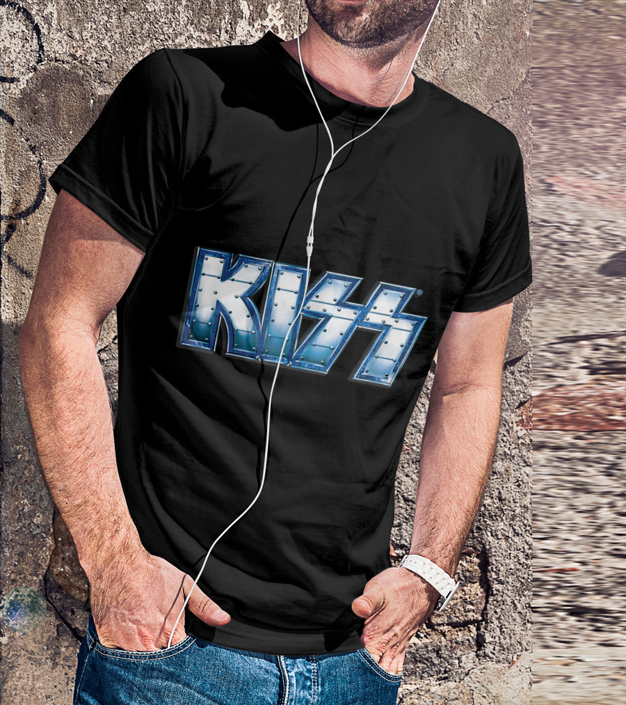 KISS Blue Steel Rivet T-Shirt
