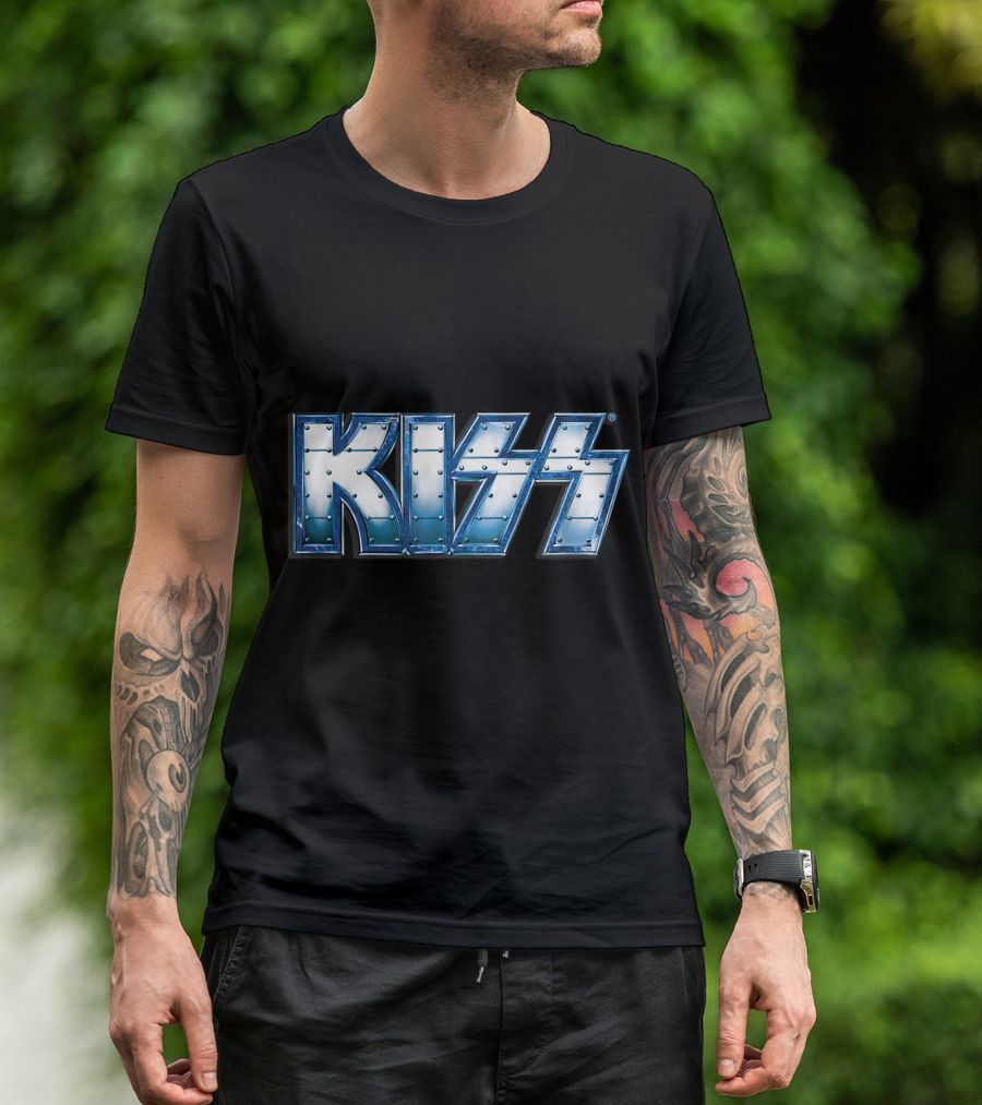 KISS Blue Steel Rivet T-Shirt