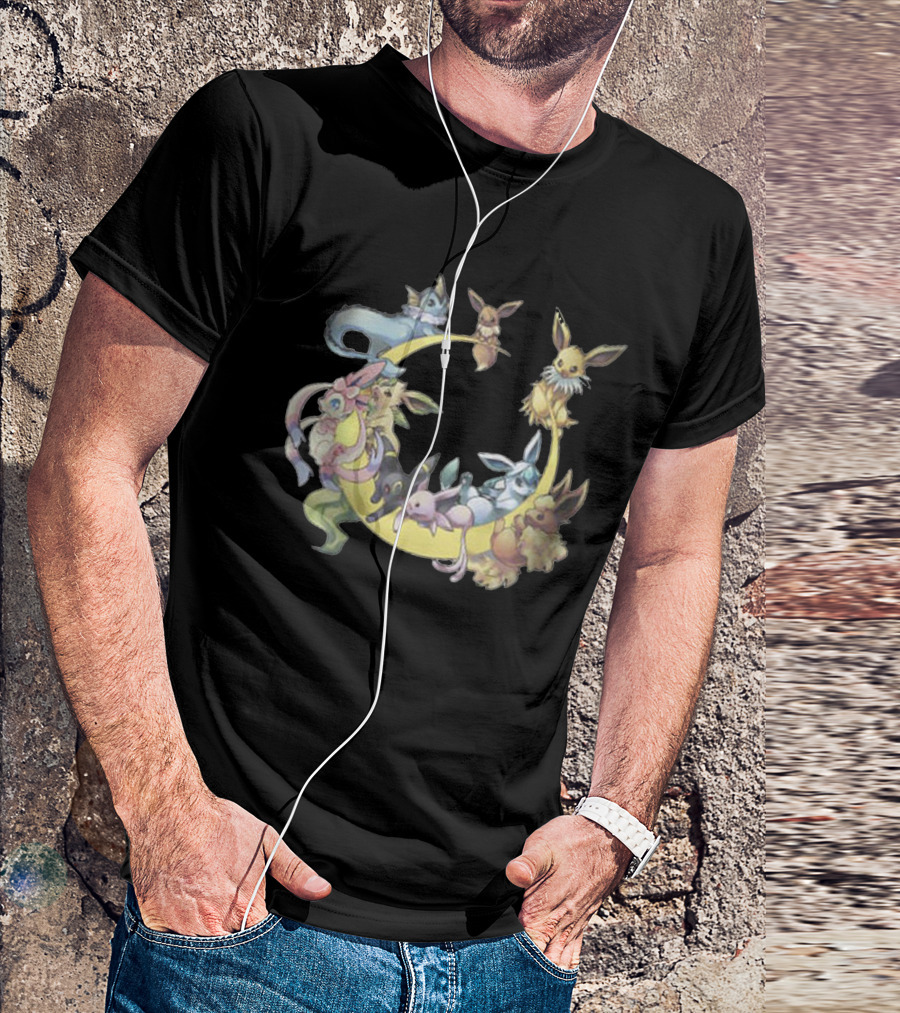Eevee Evolutions Circle - Cool Pokemon T-Shirt