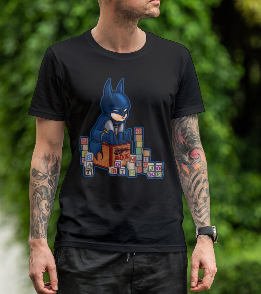 Cool Gotham Batman Blocks Joker Toy Box T-Shirt