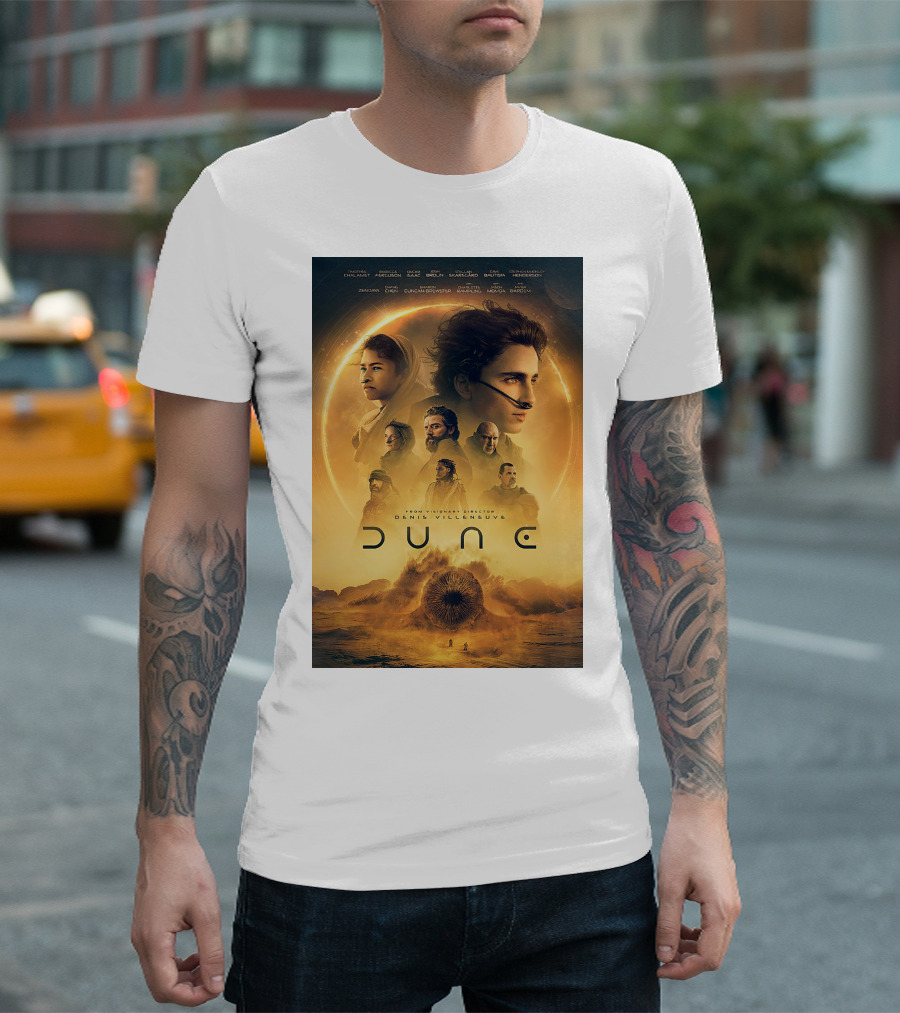 Dune Denis Villeneuve Timothée Chalamet Zendaya Sci-Fi Epic Film T-Shirt