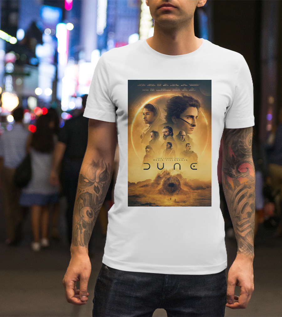 Dune Denis Villeneuve Timothée Chalamet Zendaya Sci-Fi Epic Film T-Shirt