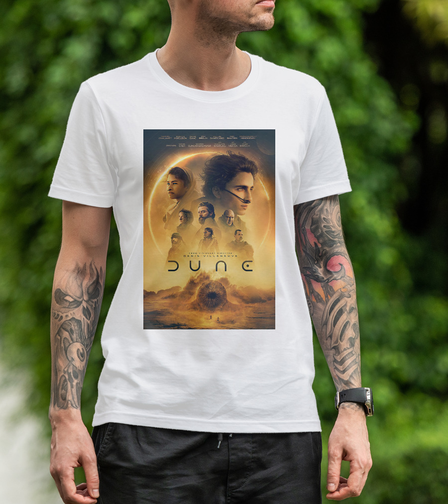 Dune Denis Villeneuve Timothée Chalamet Zendaya Sci-Fi Epic Film T-Shirt