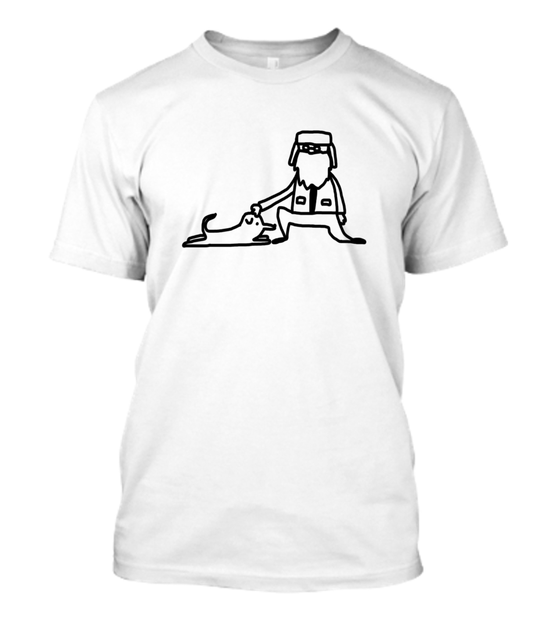 A Man And His Dog With Adventure Gear And Floppy Hat Adventure T-Shirt
