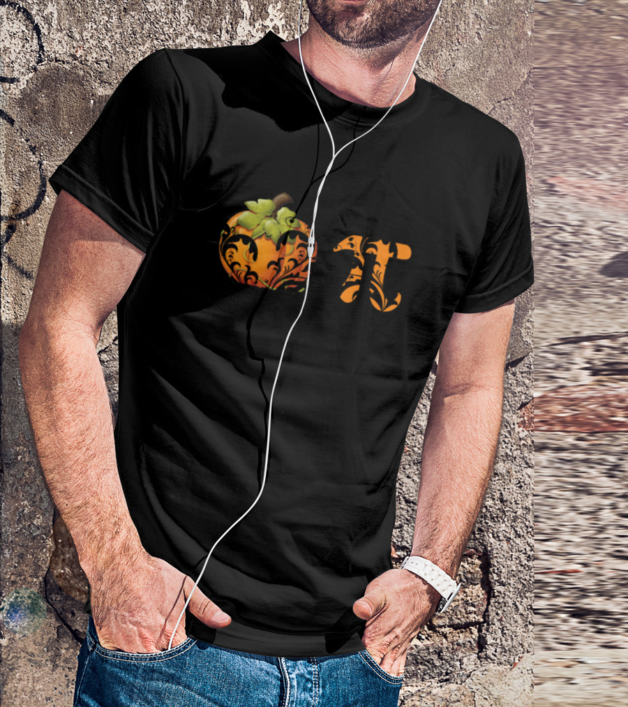 Pumpkin Pi Swirl Design Funny Halloween Math Lover T-Shirt