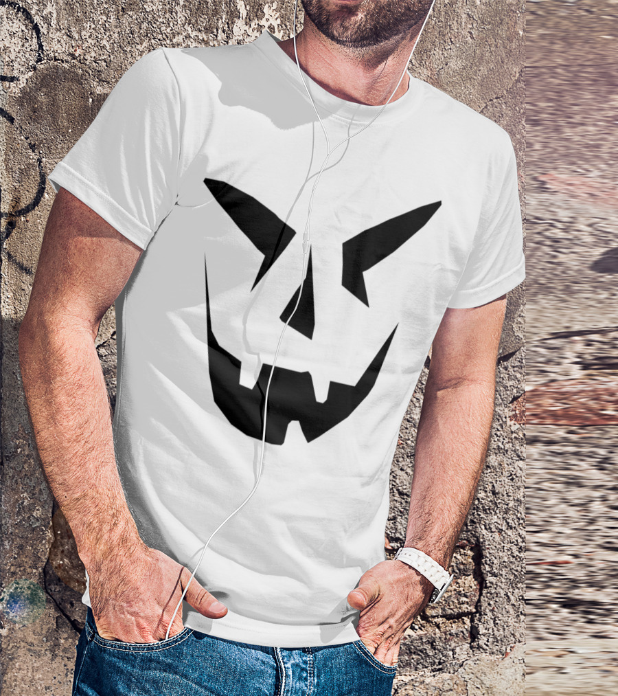 Halloween Carved Pumpkin Kids Cute Fun T-Shirt