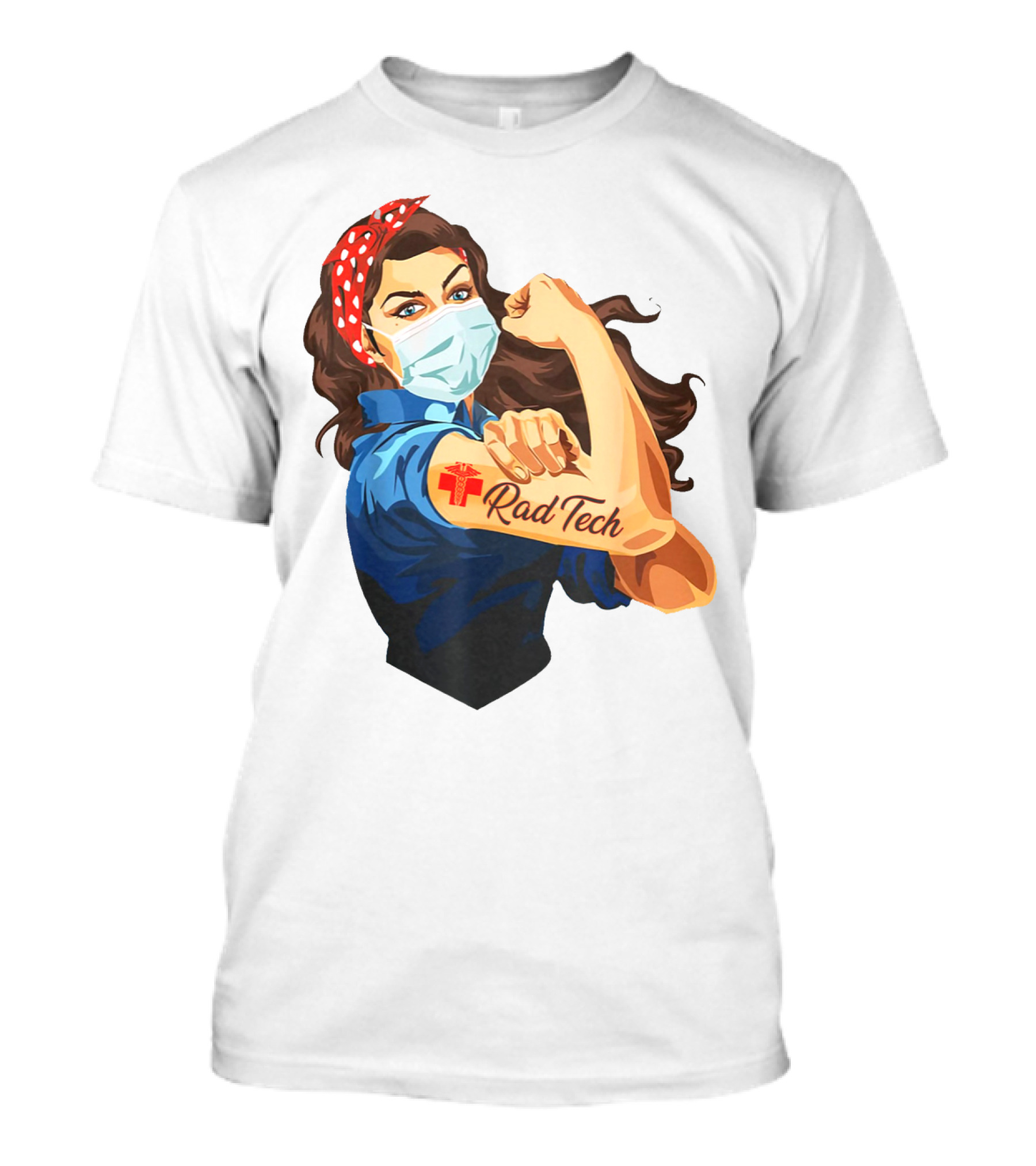 Empowered Rad Tech Strong Rosie Image T-Shirt