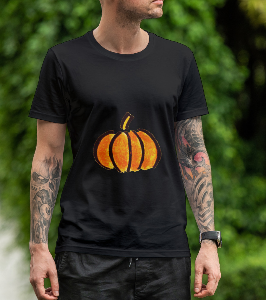 Funny Halloween Pumpkin Pregnant T-Shirt