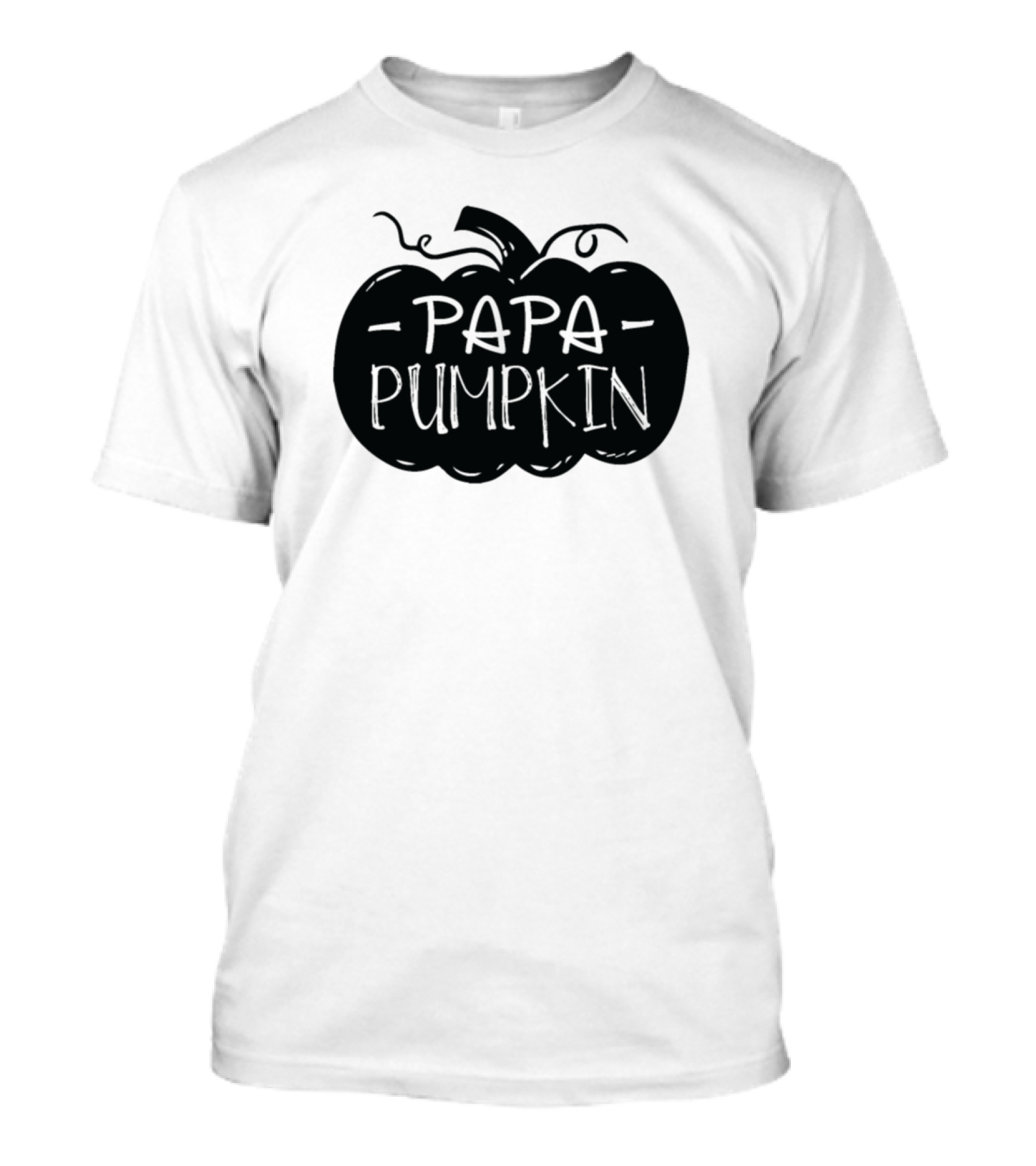 Papa Pumpkin Pregnancy Announcement Halloween T-Shirt