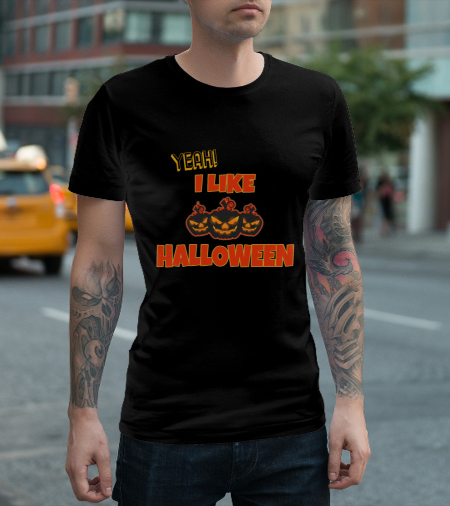 Yeah I Like Halloween Pumpkins T-Shirt