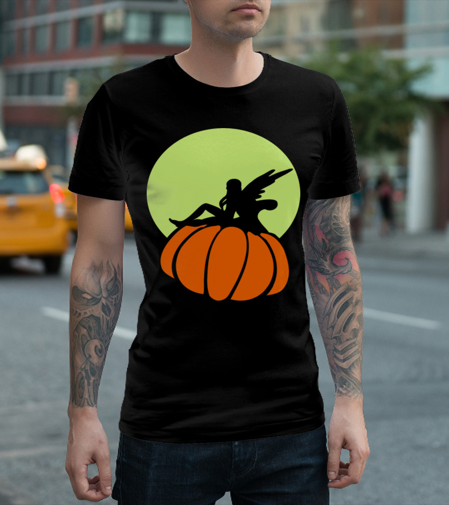 Pumpkin Fairy Happy Halloween Girls Woman Gift T-Shirt