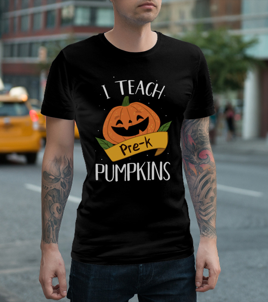 I Teach Pre-K Pumpkins T-Shirt
