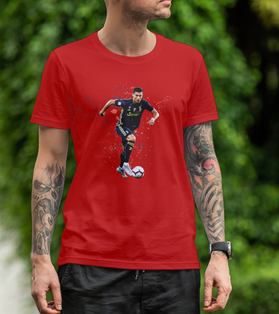 Cristiano Ronaldo Juventus Soccer Juventus FC Jeep Football Forward T-Shirt