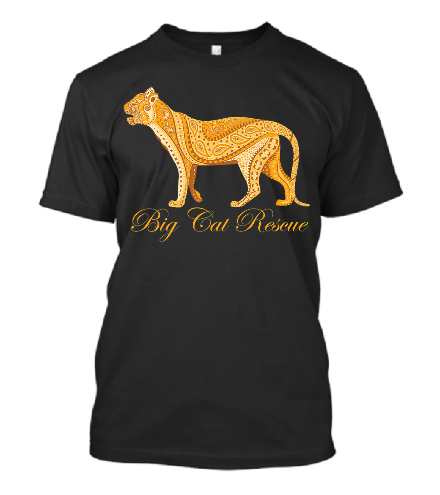 Big Cat Rescue Art Deco Leopard T-Shirt