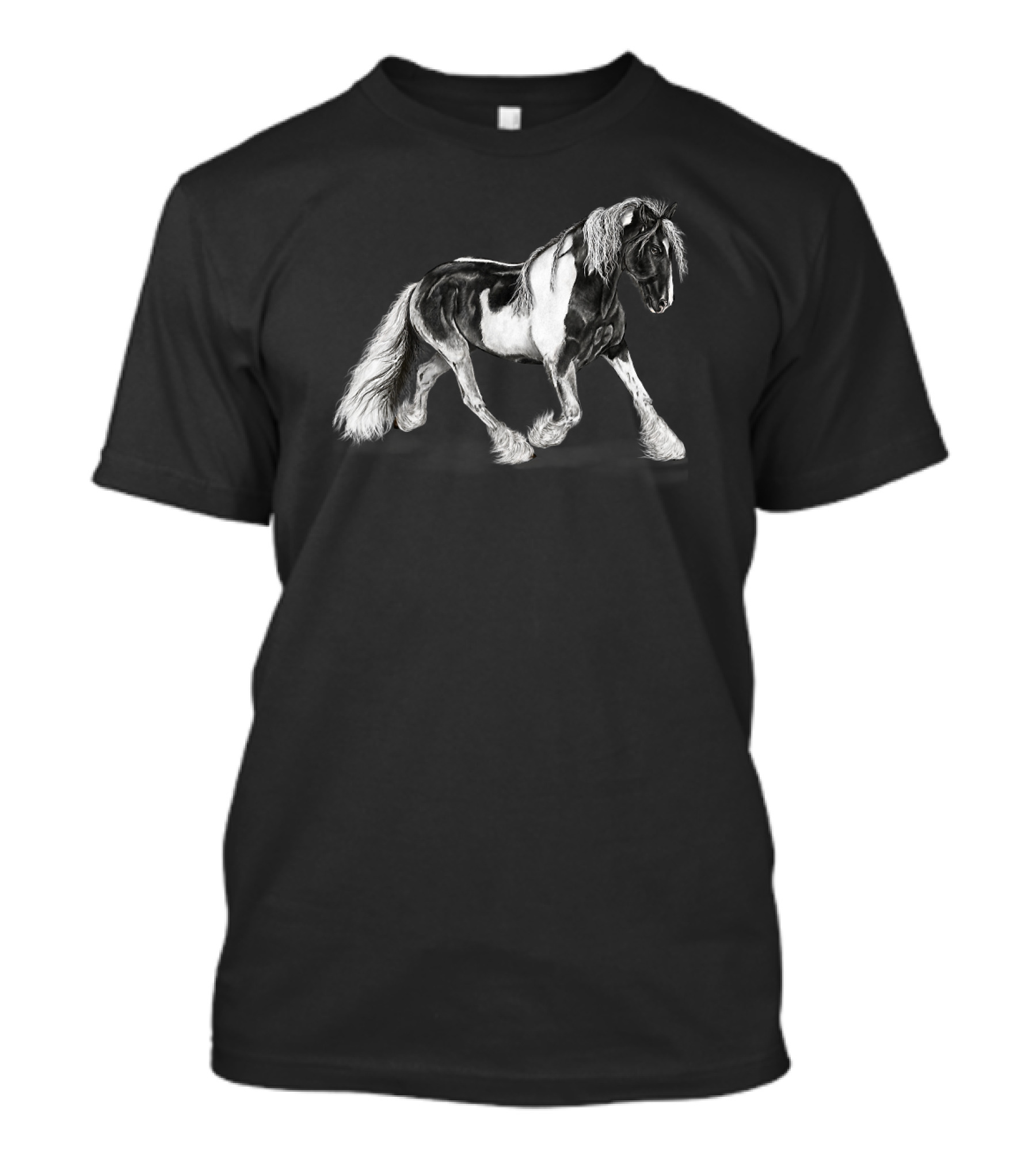 Beautiful Gypsy Vanner Stallion Horse Magnificence T-Shirt