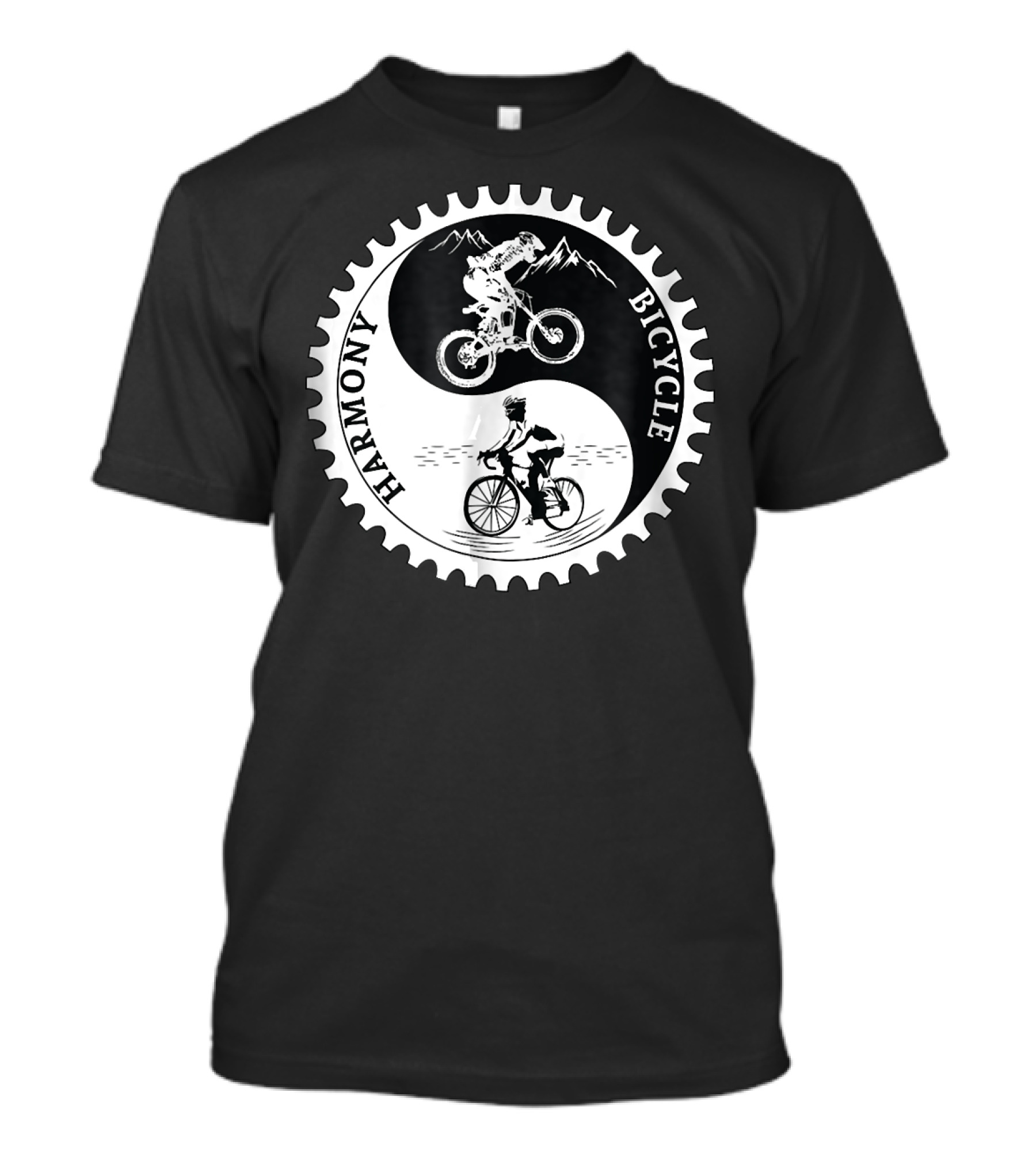 Harmony Bicycle Yin Yang Road T-Shirt