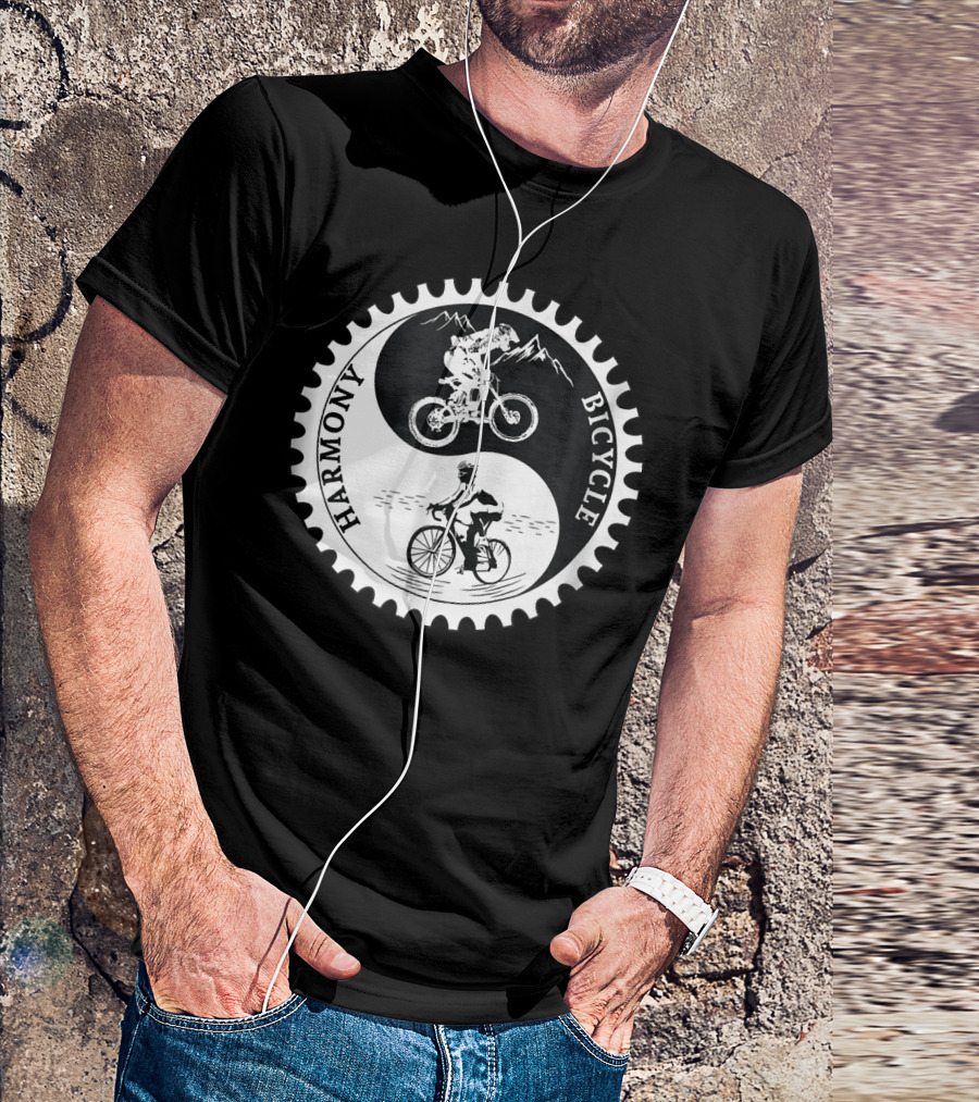 Harmony Bicycle Yin Yang Road T-Shirt
