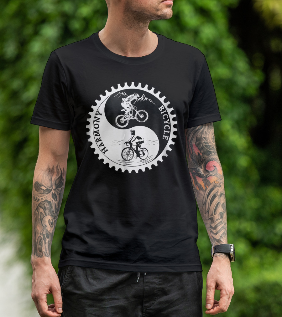 Harmony Bicycle Yin Yang Road T-Shirt